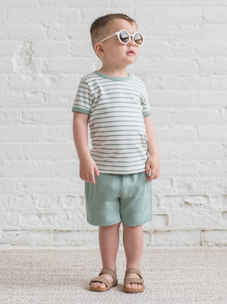 Organic Cotton Ringer Tee - Vitto Stripe