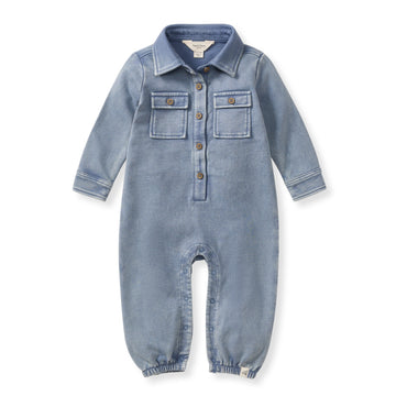 Organic Acid Wash Infant Jumpsuit