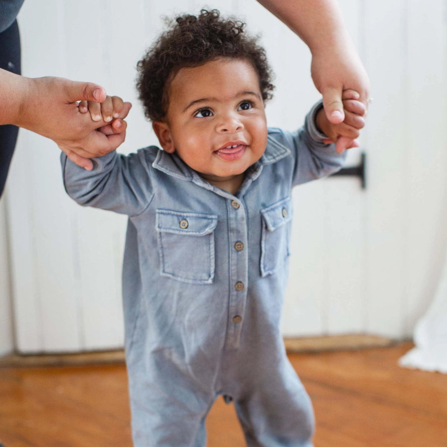 Organic Acid Wash Infant Jumpsuit
