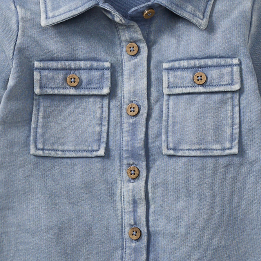 Organic Acid Wash Infant Jumpsuit