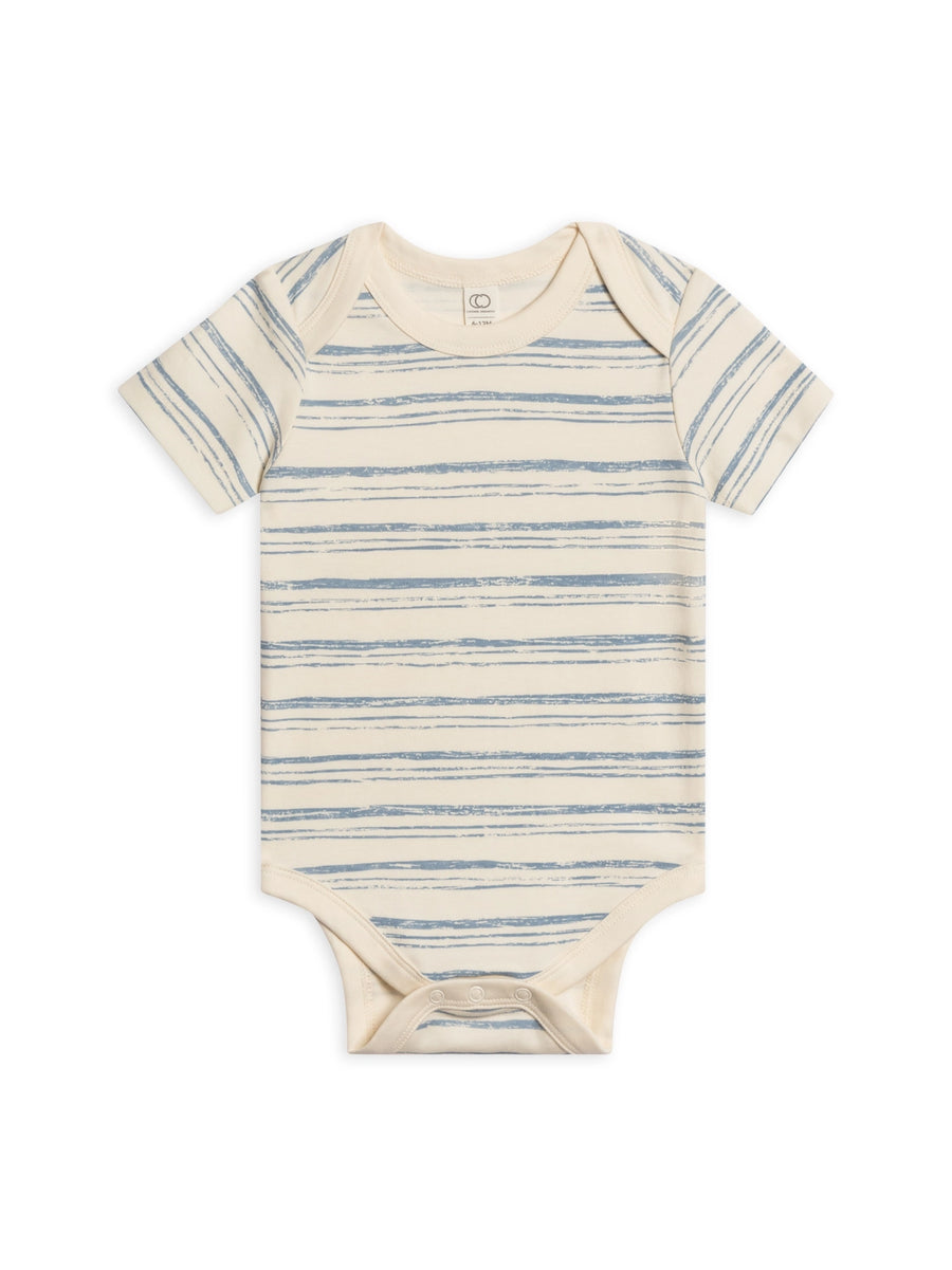Wave Stripe Organic Cotton Bodysuit