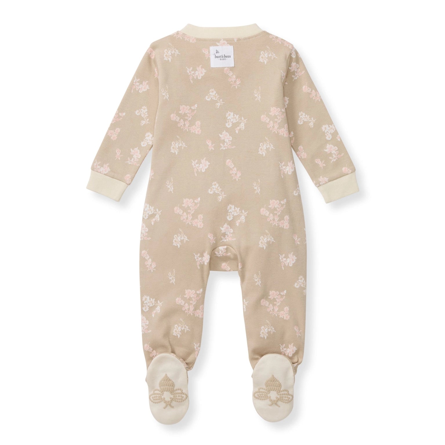 Organic Ribbed Zip Pajamas - Whimsical Floral