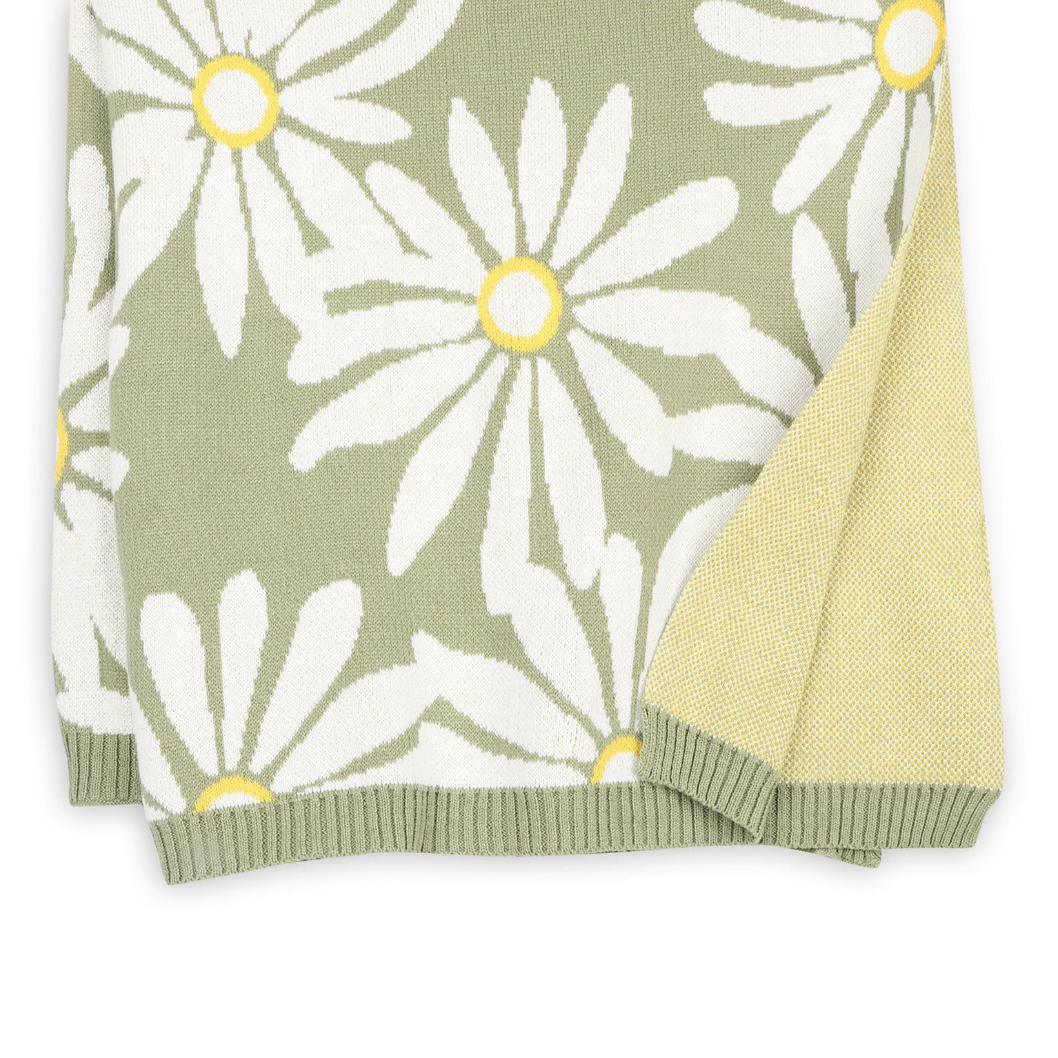 Organic Sweater Knit Blanket - Wildflower