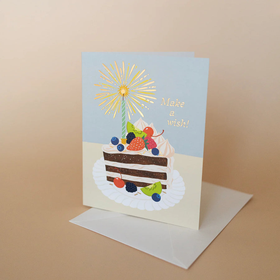 Make A Wish Birthday Cake Card