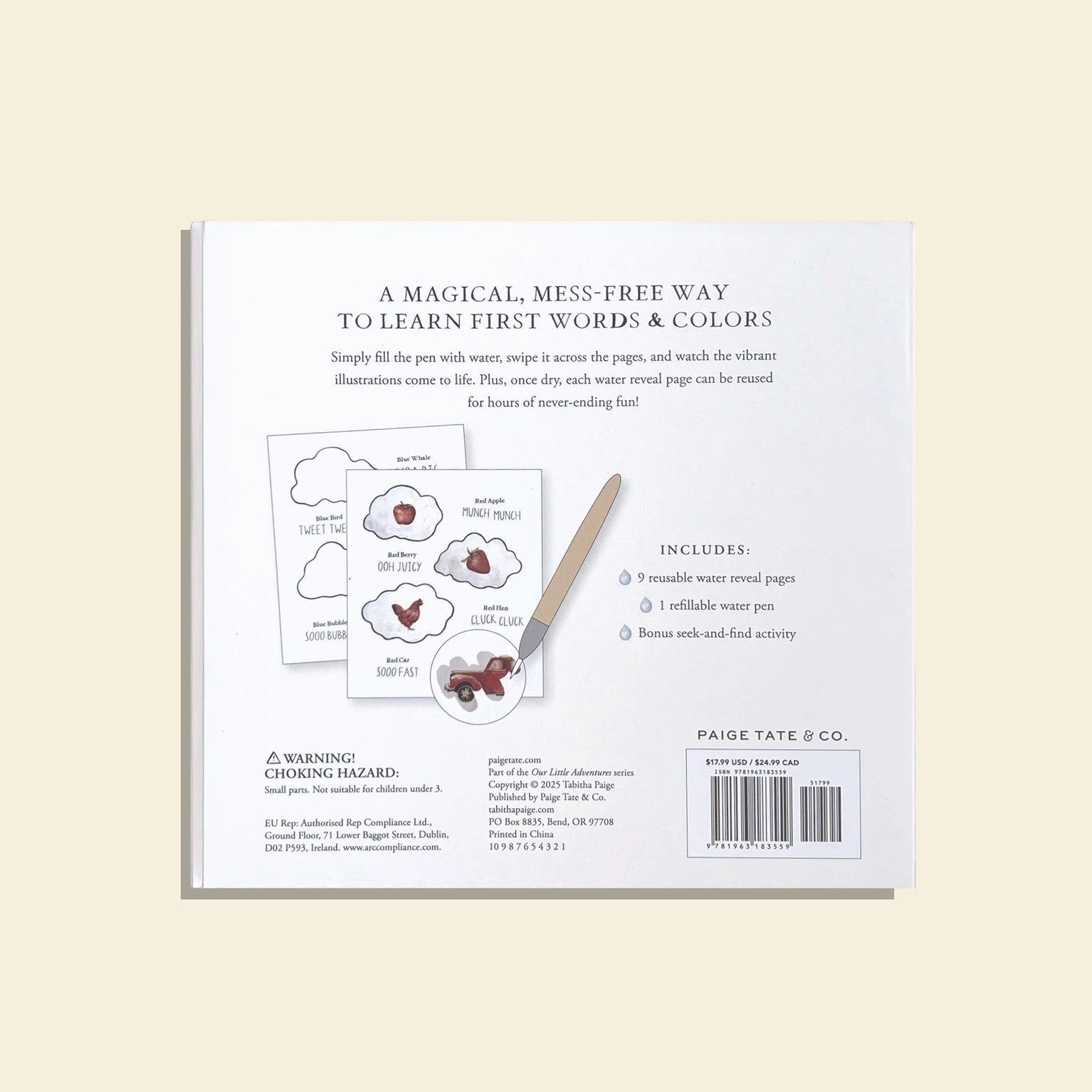 Wishy Washy Water Reveal Book