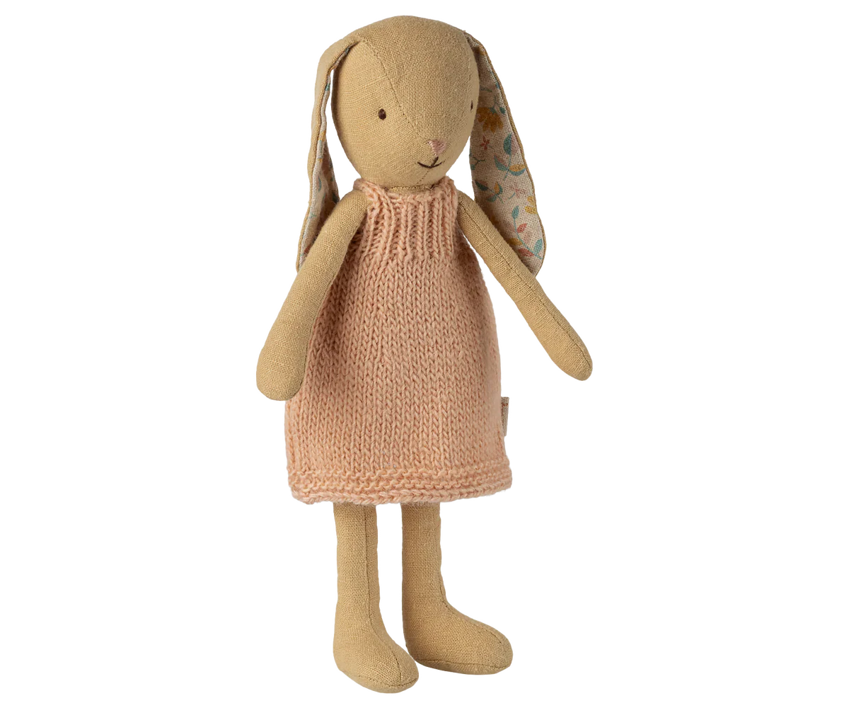 Cream Yellow Bunny Knitted Dress - Size 1