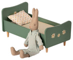 Mini Wooden Bed - Mint blue