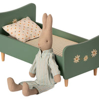 Mini Wooden Bed - Mint blue