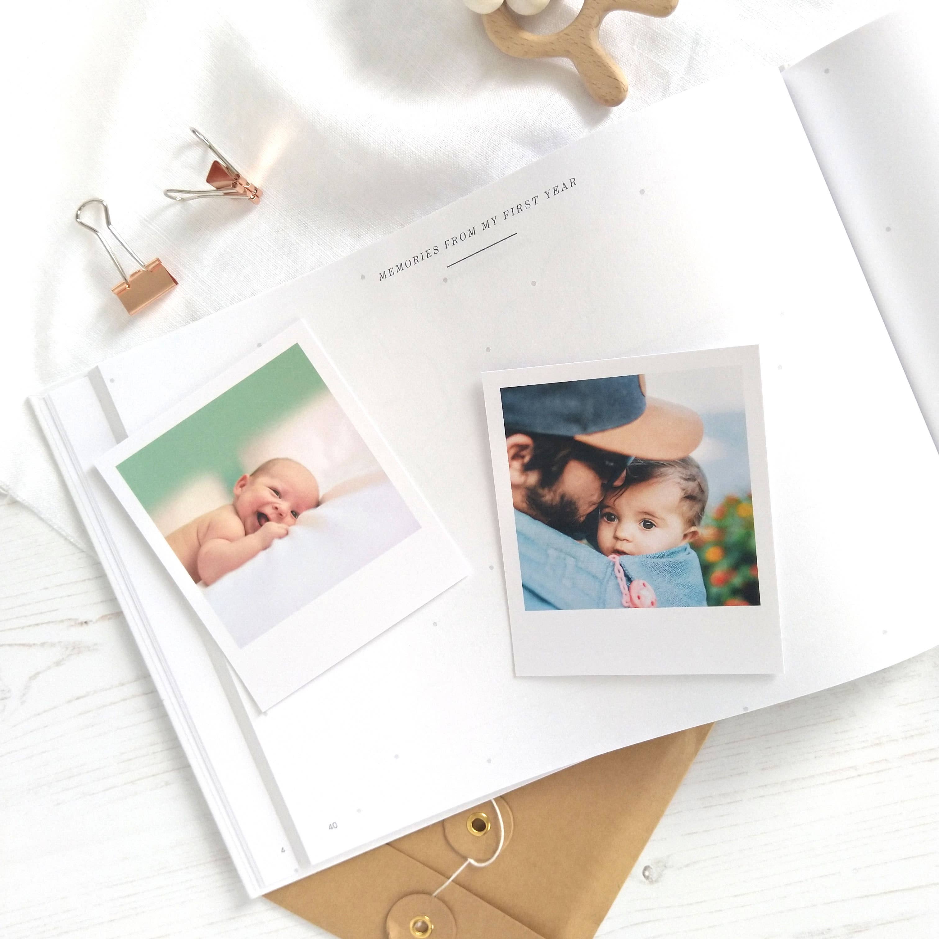 My Baby Journal, White + Gold Foil