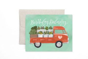 'Birthday Delivery' Truck Card