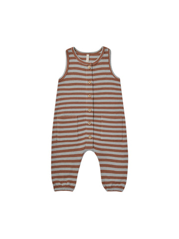 Waffle Jumpsuit - Sienna + Sky Stripe