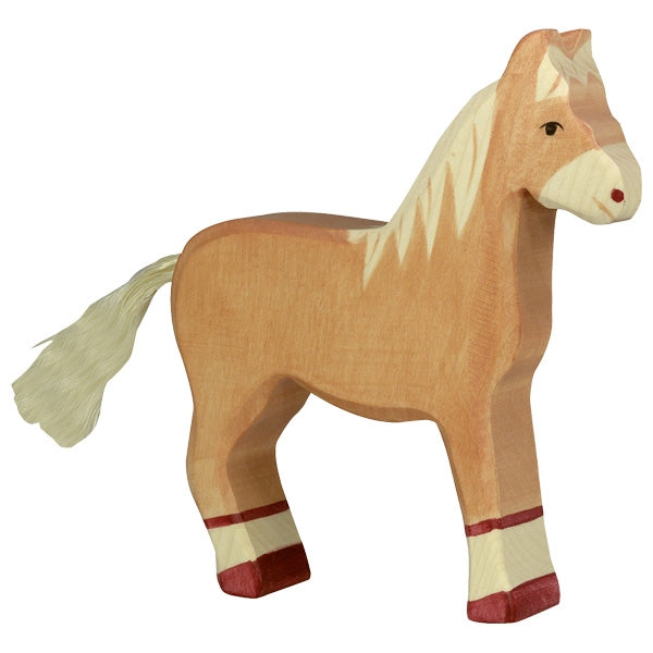 Wooden Light Brown Horse