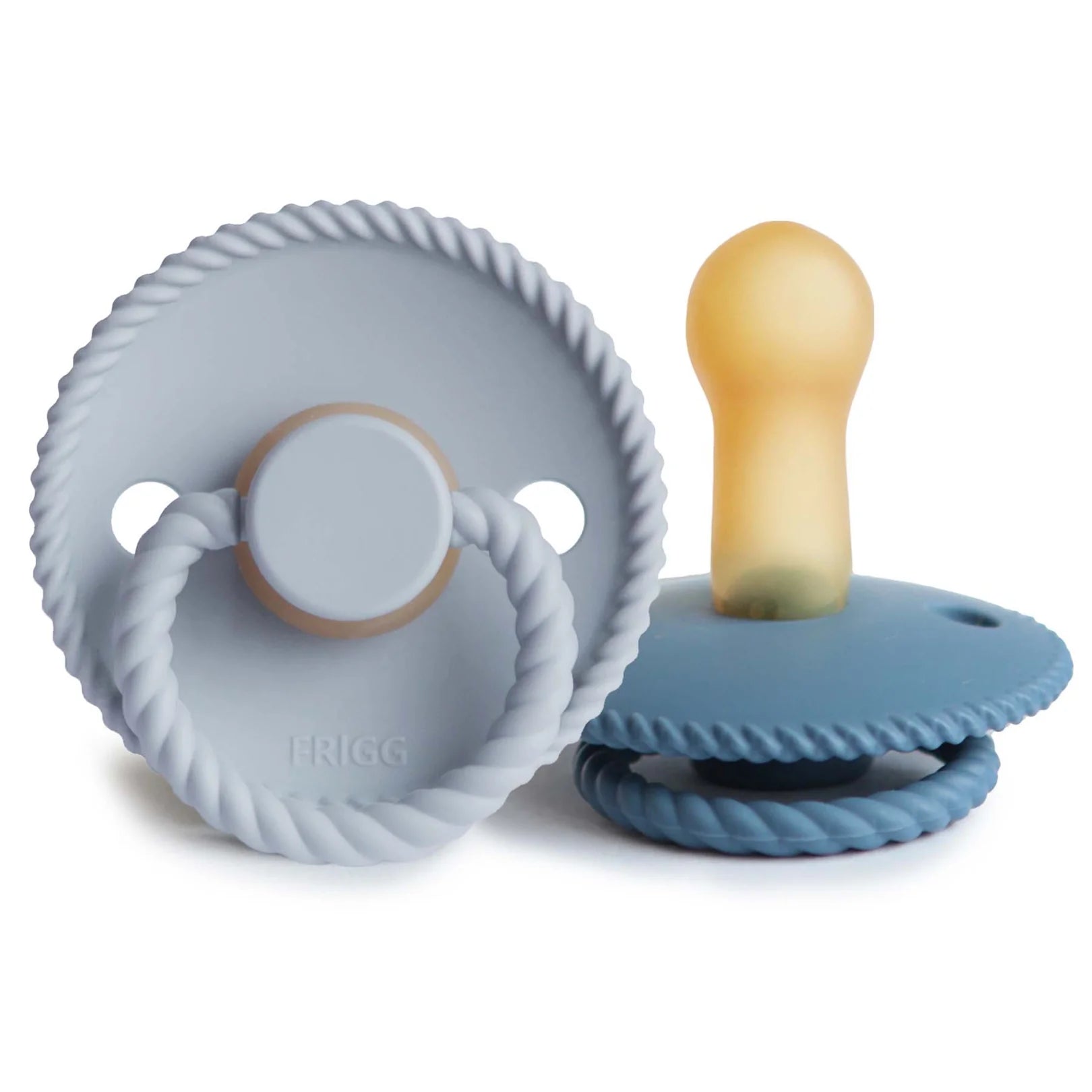 FRIGG Natural Rubber Pacifier 2-Pack: 6-18 Months