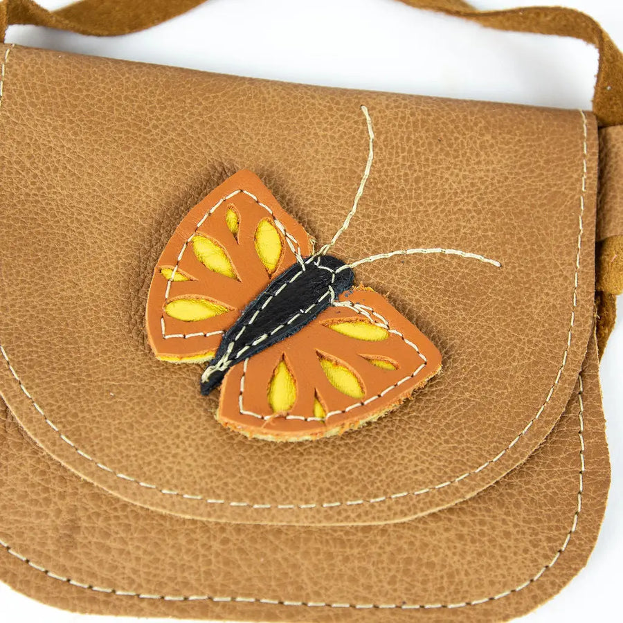 Sahara Butterfly Leather Purse