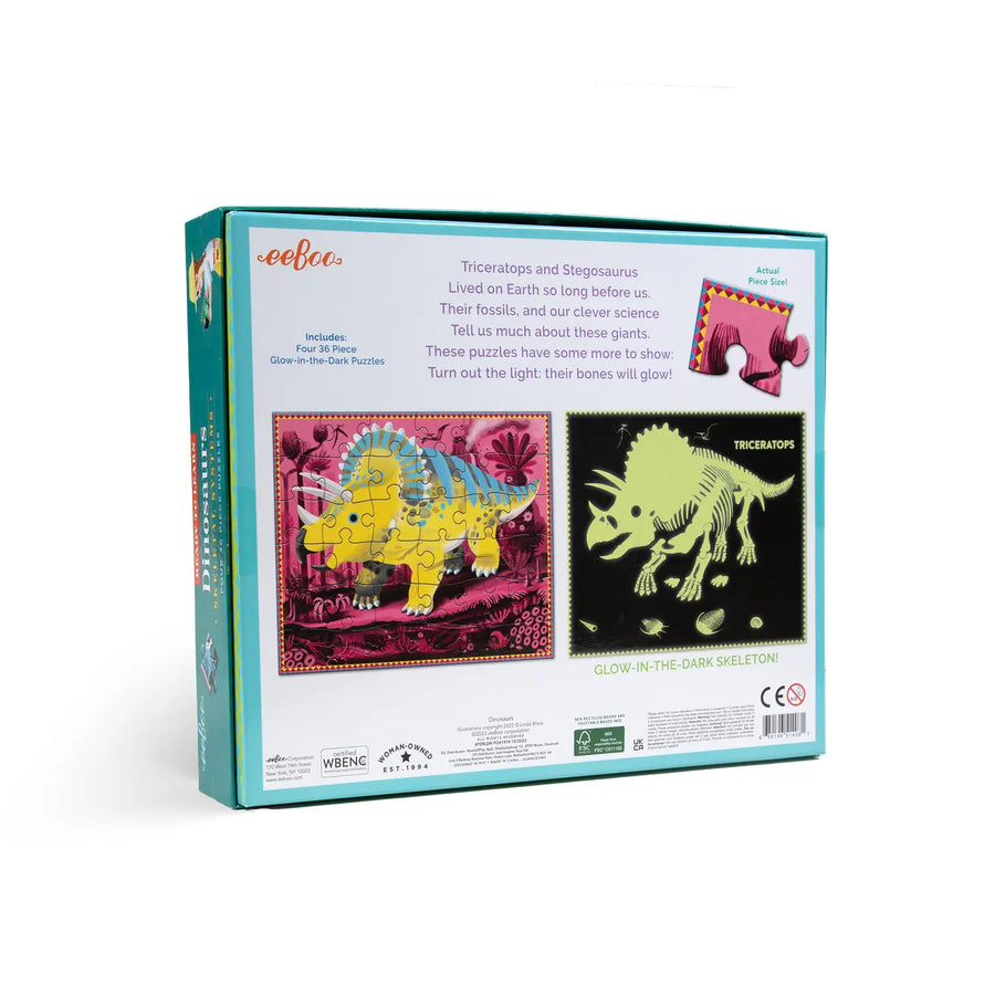 Dinosaurs Ready to Learn 36 Piece 4 Puzzle Set