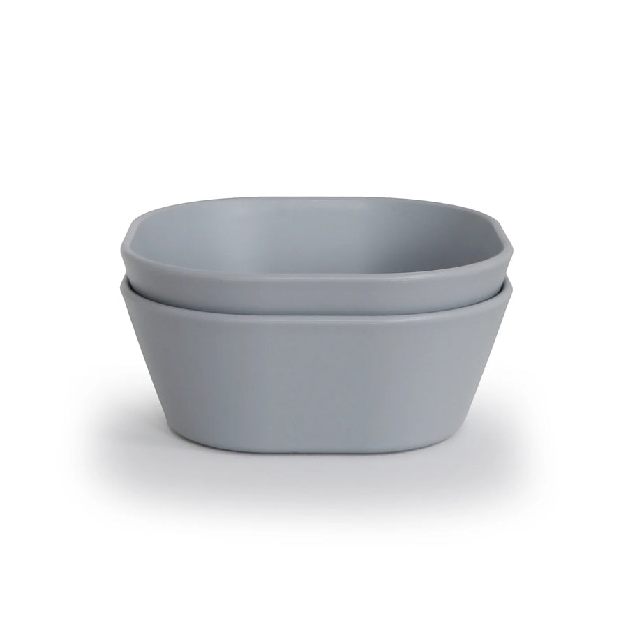 Square Dinnerware Bowls, Set of 2 - Cloud