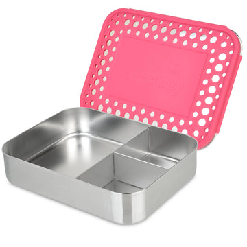 Large Bento Trio Pink Dots - 3 Compartments