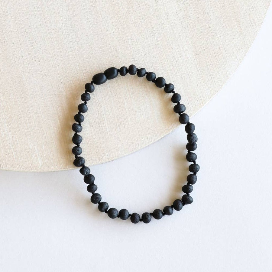 Raw Black Amber Necklace