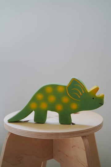 Baby Triceratops Natural Rubber Teether