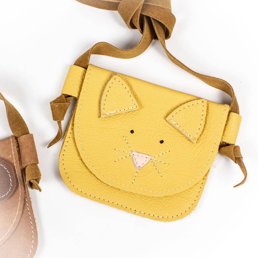Daffodil Kitty Leather Purse