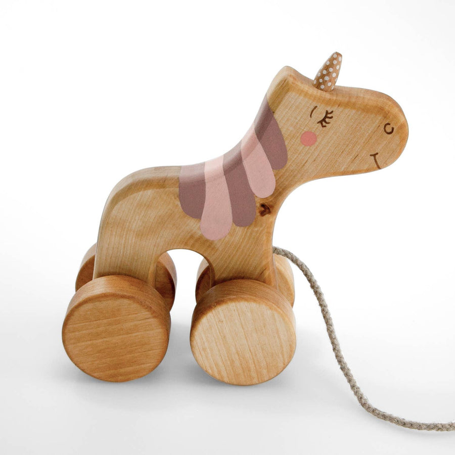 Wooden Unicorn Pull Toy