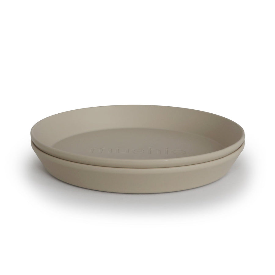 Round Dinnerware Plates, Set of 2 - Vanilla
