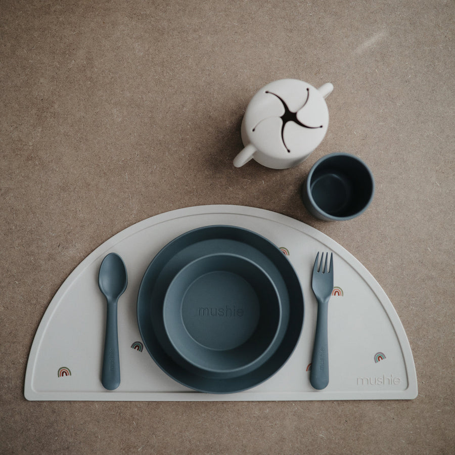 Round Dinnerware Plates, Set of 2 - Smoke