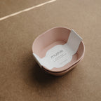 Square Dinnerware Bowls, Set of 2 - Blush