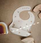 Silicone Baby Bib - Rainbows
