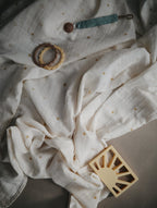Organic Cotton Muslin Swaddle - Sun