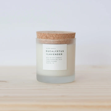 Eucalyptus + Lavender Frosted Candle