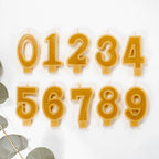 Handmade Beeswax Birthday Number Candles