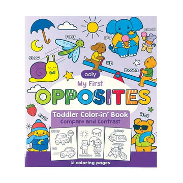 Toddler Coloring Book - Opposites