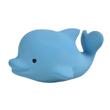 Dolphin Natural Rubber Teether, Rattle & Bath Toy