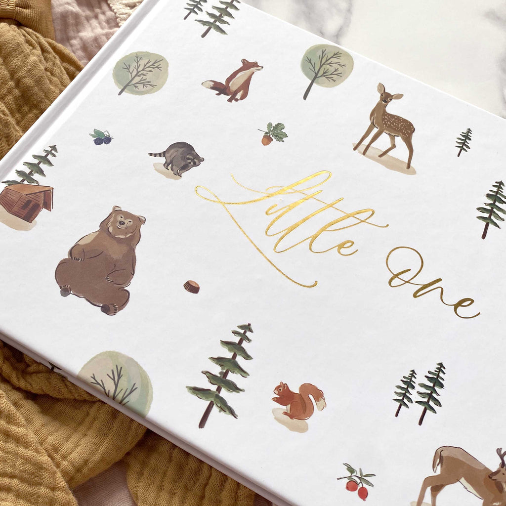 My Baby Journal, White + Gold Foil