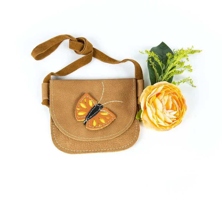 Sahara Butterfly Leather Purse