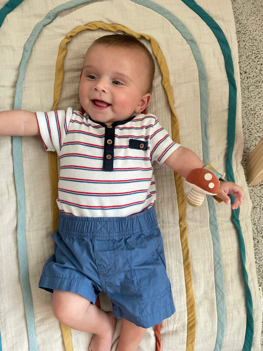 Mushroom Itzy Bitzy Wrist Rattle