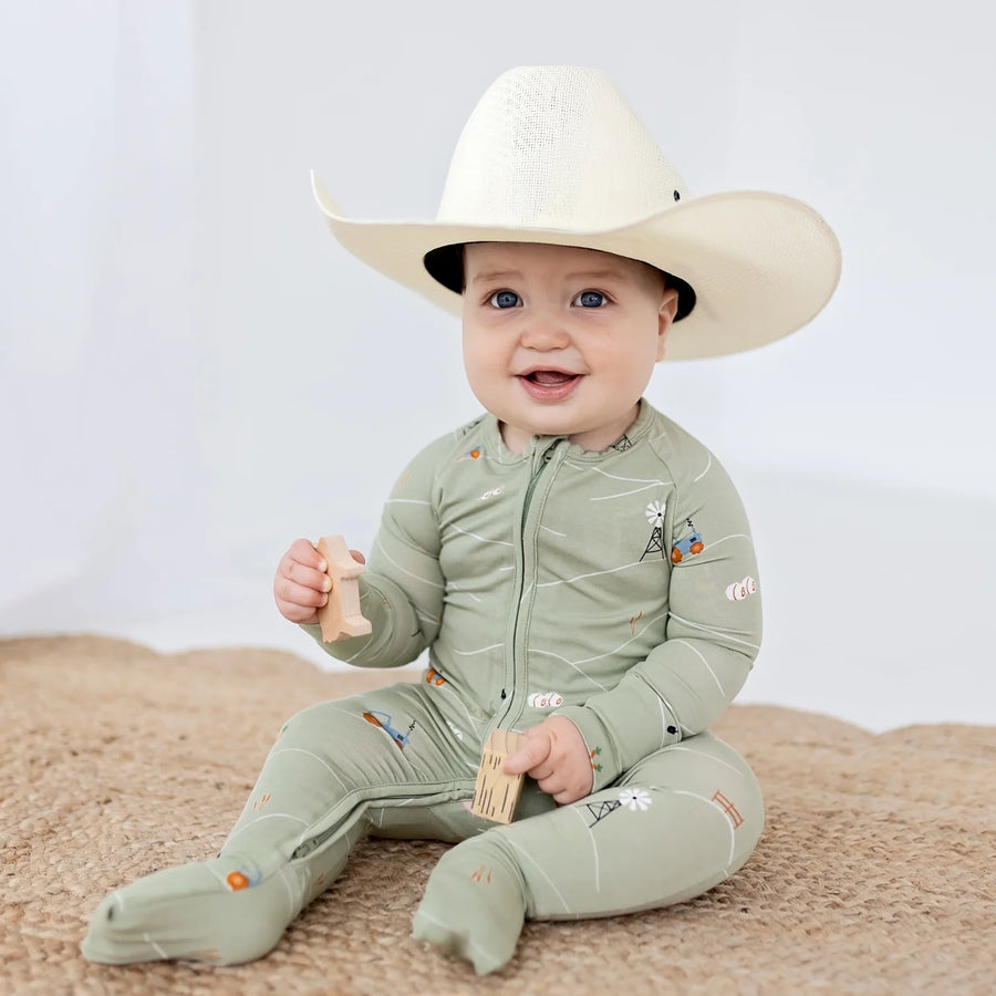 On The Farm Zip Romper