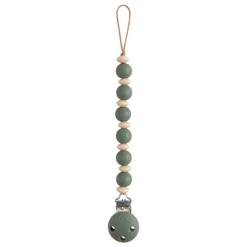 Luna Silicone Pacifier Clip - Dried Thyme