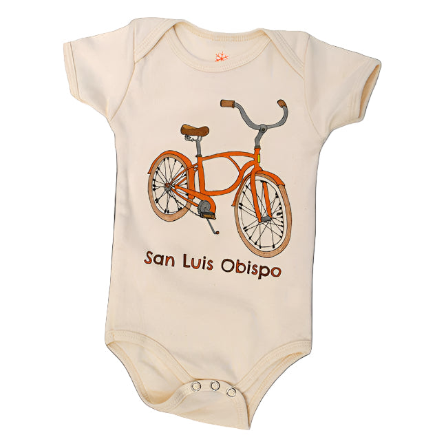 Organic Cotton Bike SLO Onesie