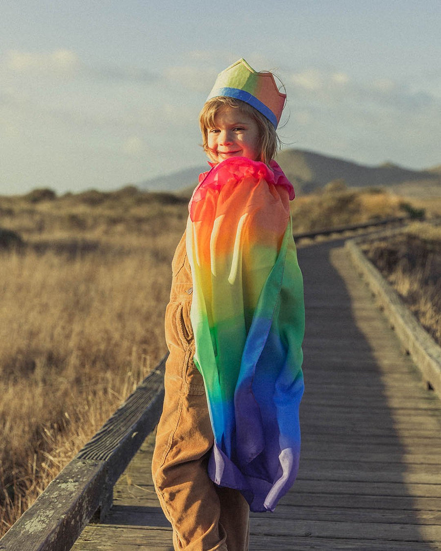 Silk Rainbow Cape