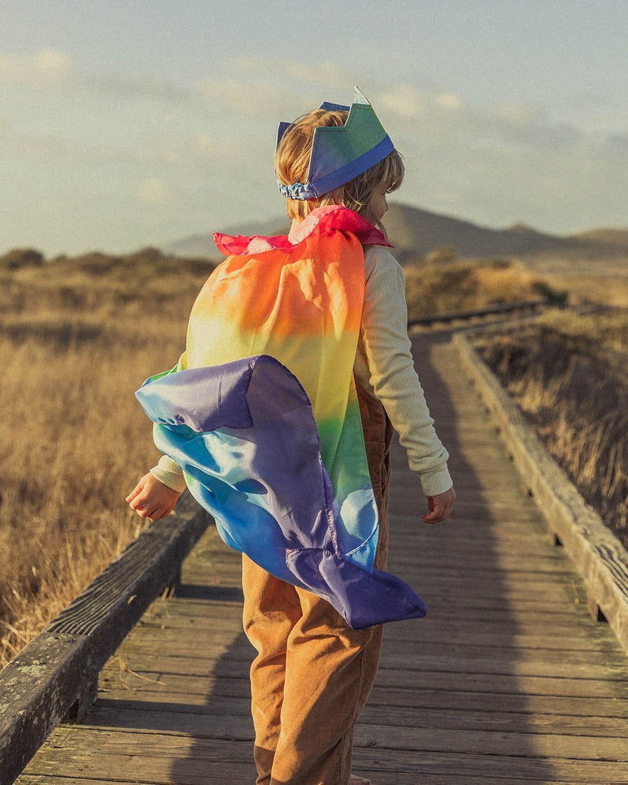 Silk Rainbow Cape
