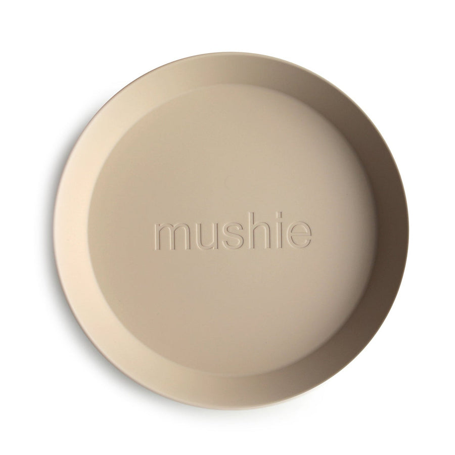 Round Dinnerware Plates, Set of 2 - Vanilla