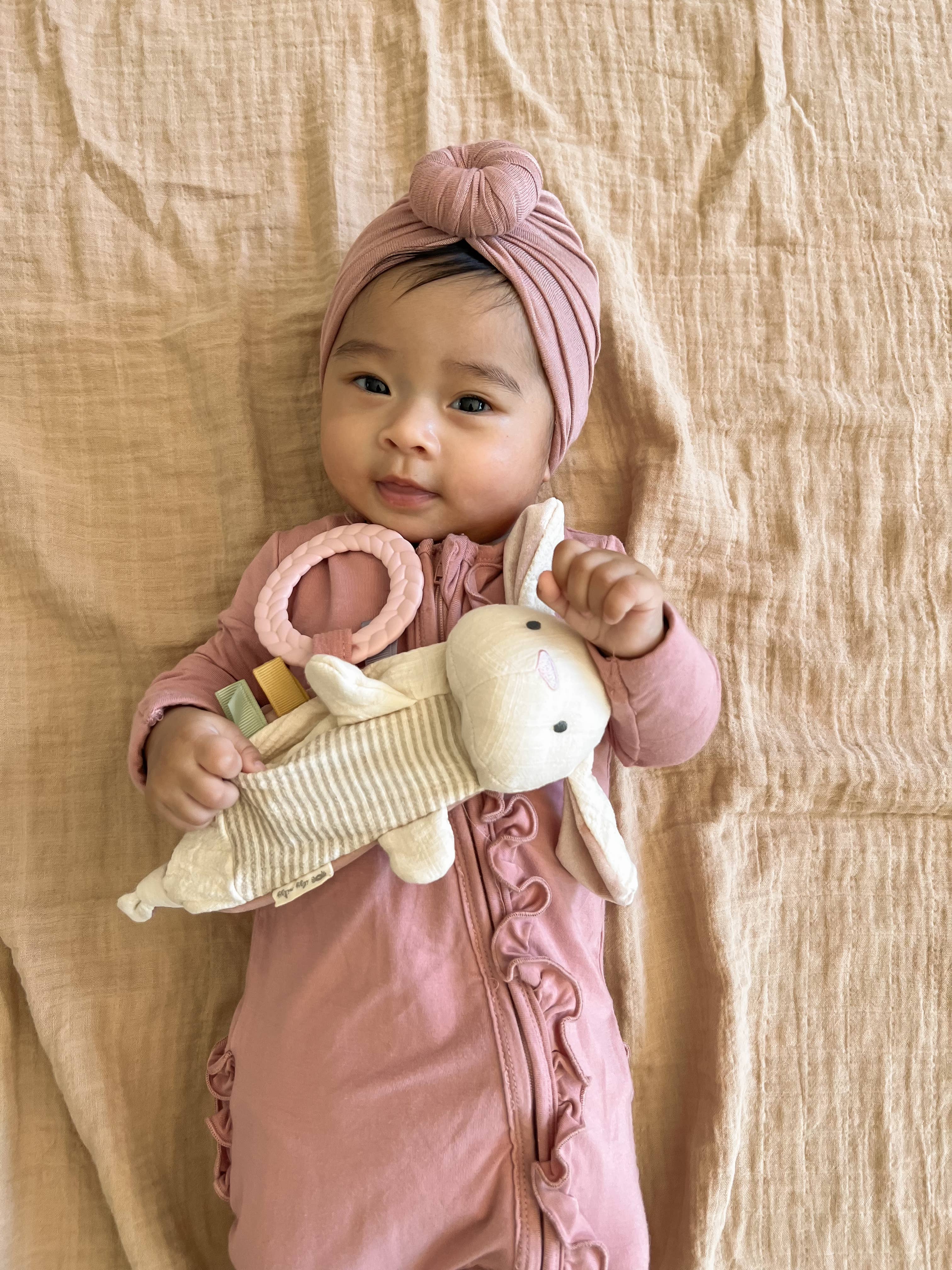 Bitzy Crinkle™ Bunny Sensory Toy with Teether