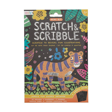 Mini Scratch & Scribble Art Kit - Jungle Fun