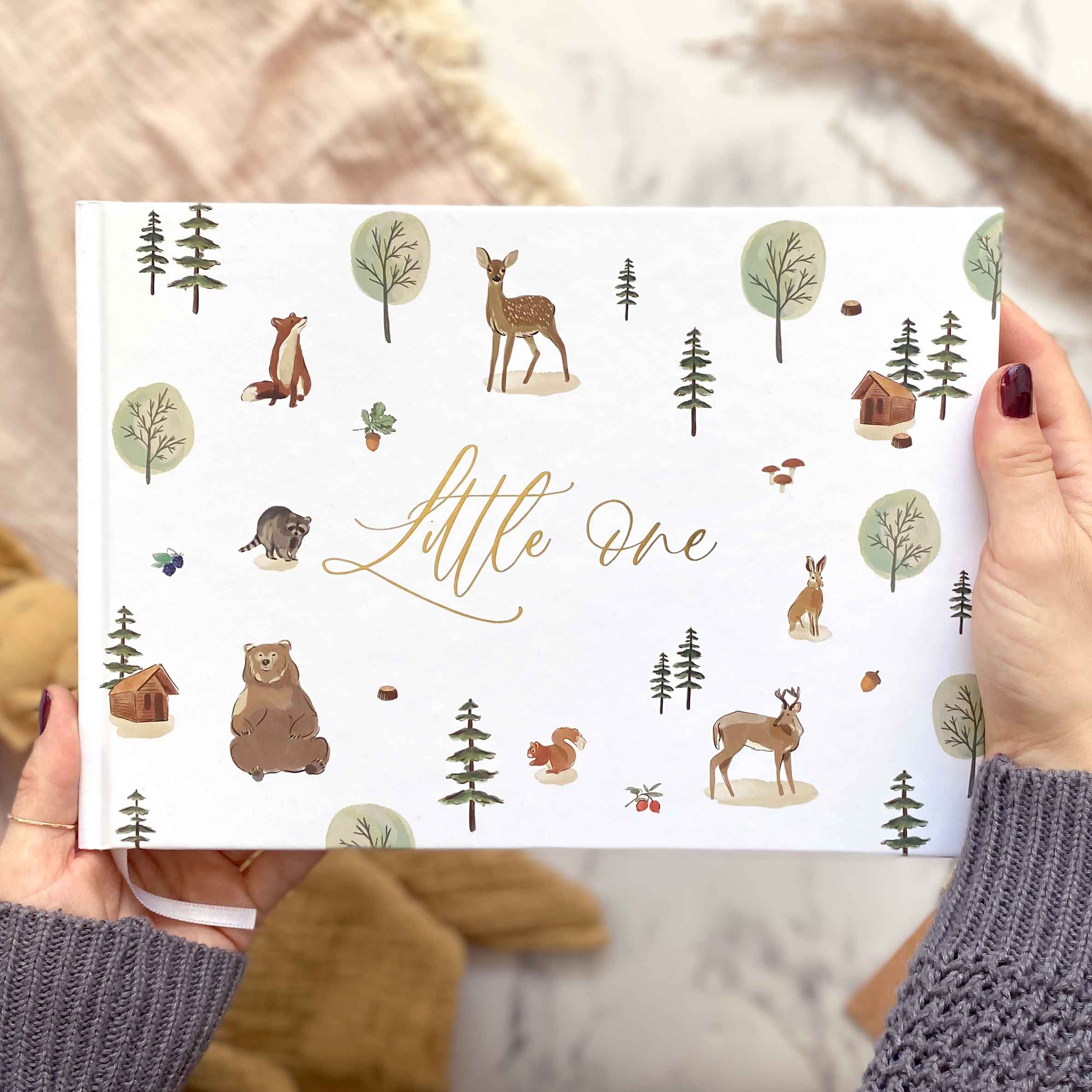 My Baby Journal, White + Gold Foil