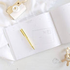 My Baby Journal, White + Gold Foil