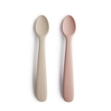 Blush & Shifting Sand - Silicone Feeding Spoons